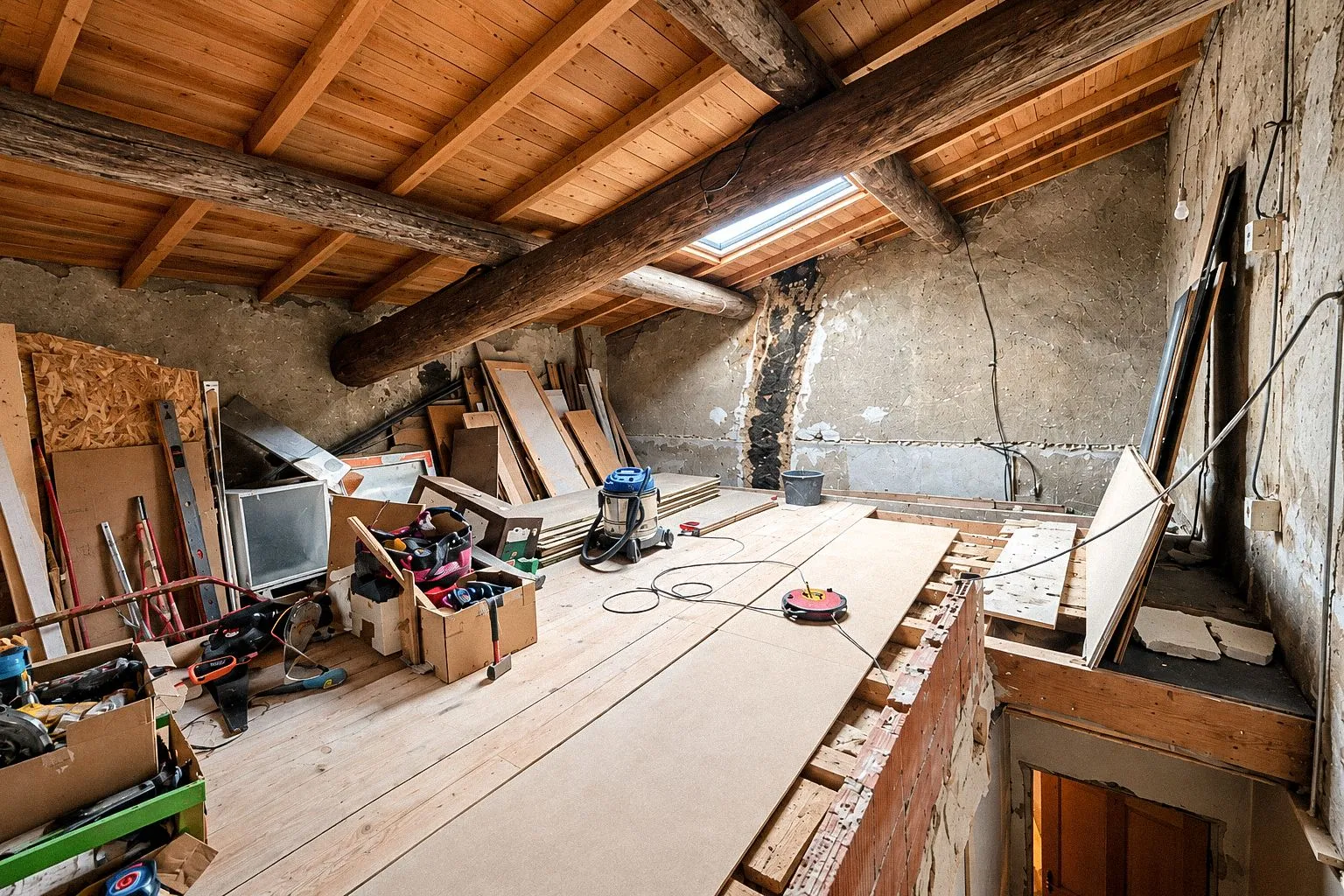 Le grenier avant travaux